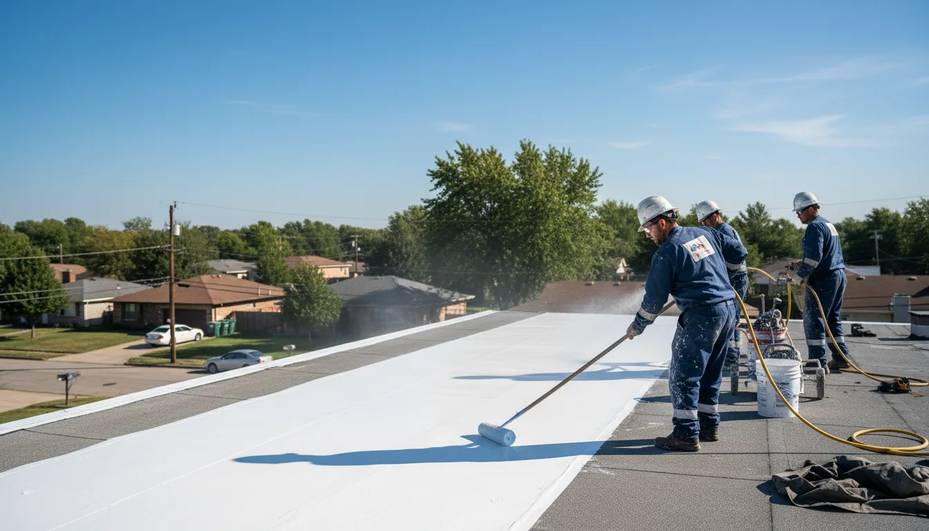 Commercial roof coating in Quitman, MS near me